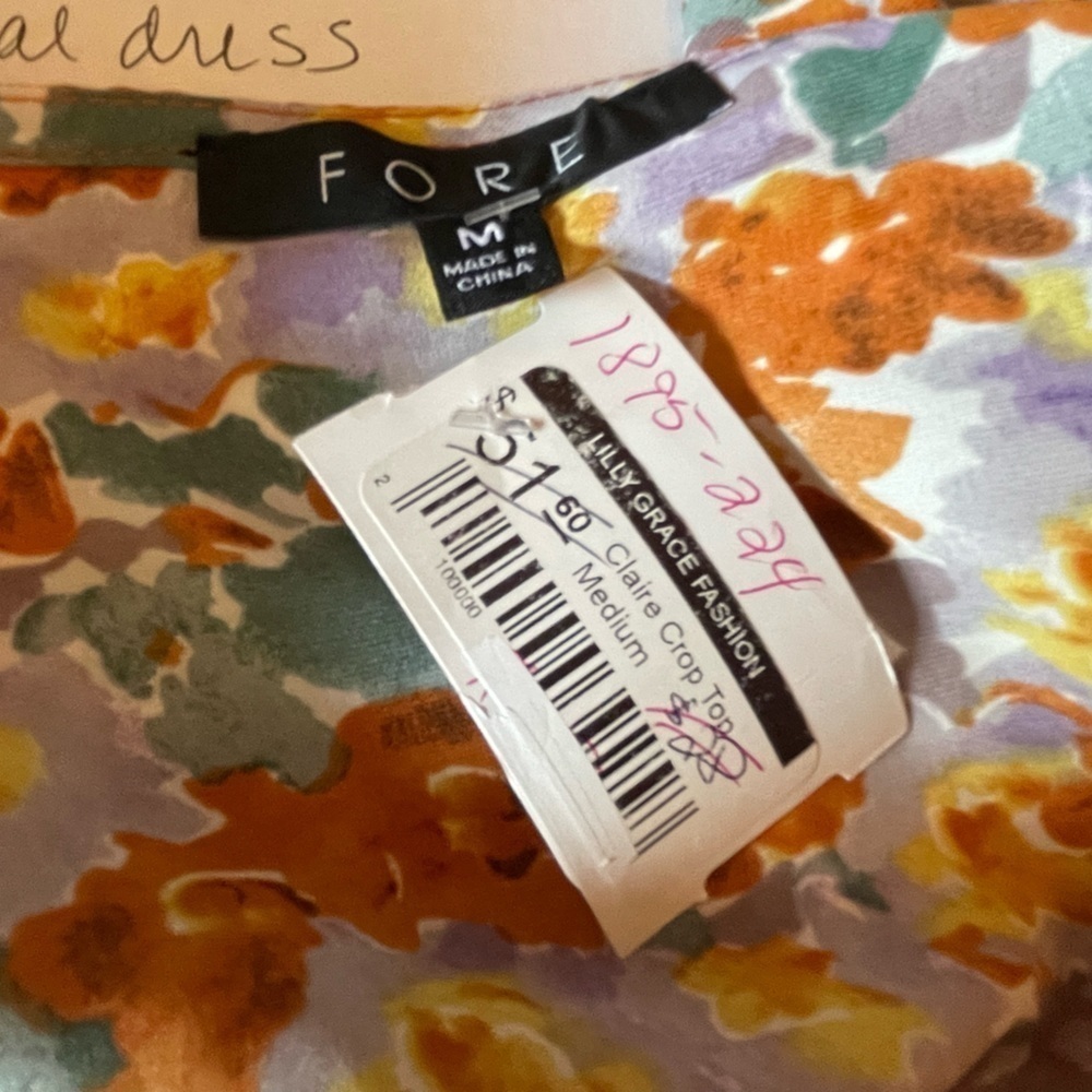 NWT. Fore Claire crop top - Picture 5 of 7